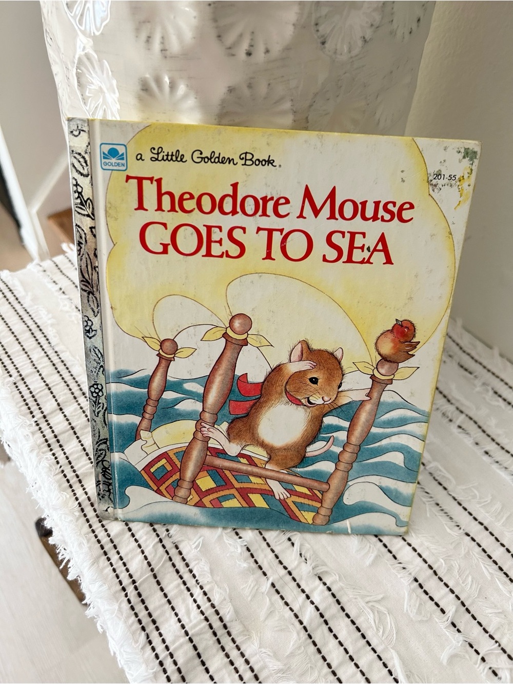 Vintage 1983 Little Golden Book Theodore Mouse Goes to Sea